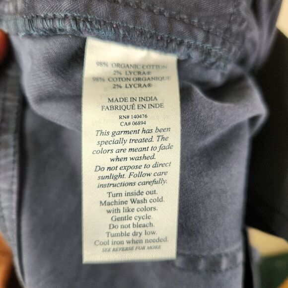 Faherty Mens 5 Pocket Soft Chino Style Organic Cotton Pants 40x32 - Picture 7 of 8